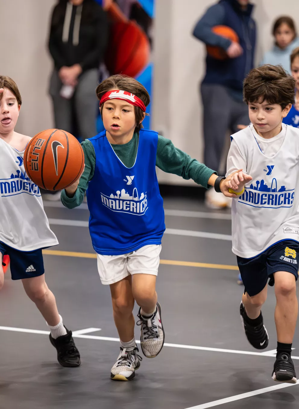 Boys Playing Basketball